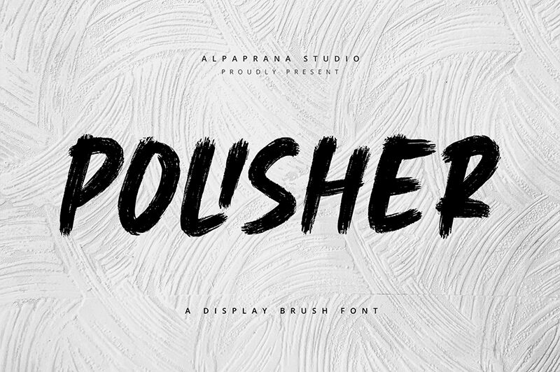 Polisher Schriftart