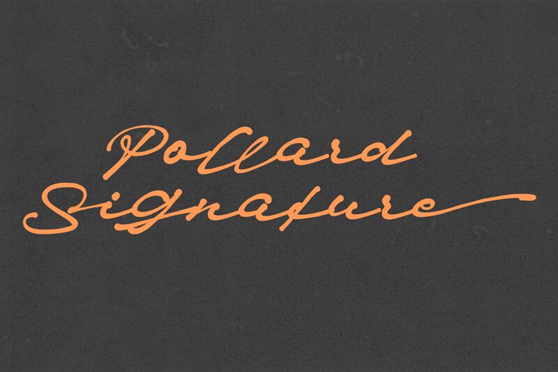 Pollard_Signature Druh písma