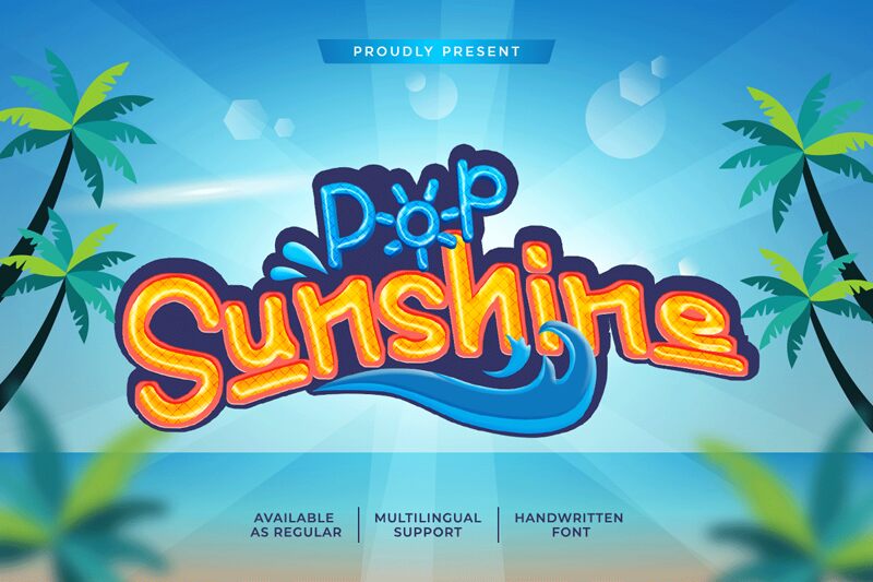 Pop Sunshine Schriftart