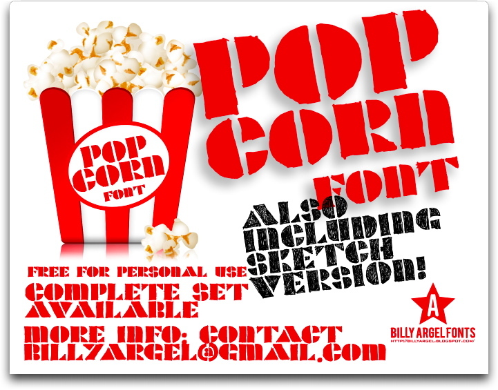 POPCORN SKETCH Carattere