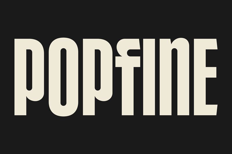 POPFINE Schriftart
