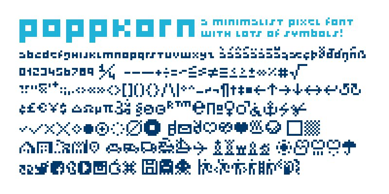 Poppkorn Schriftart