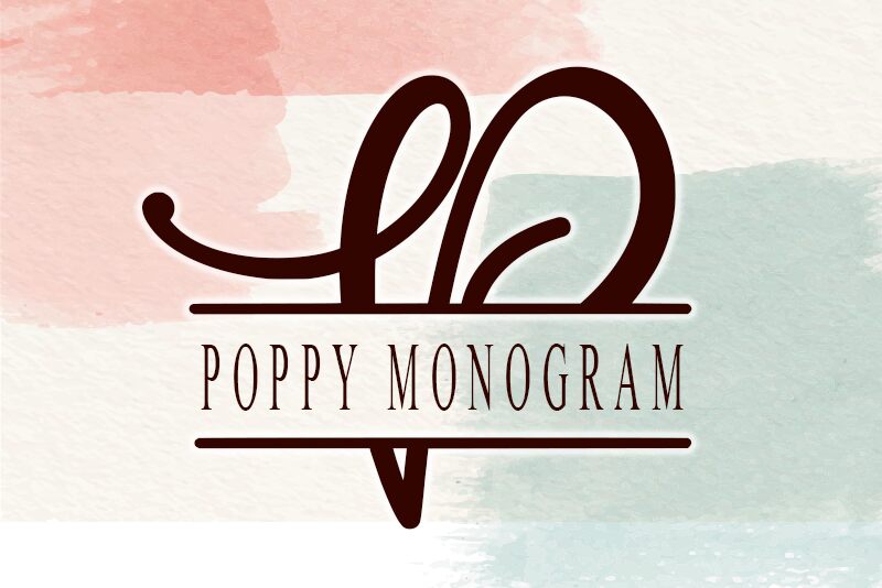 Poppy Monogram Czcionka