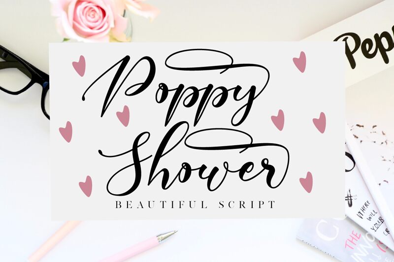 Poppy Shower Schriftart