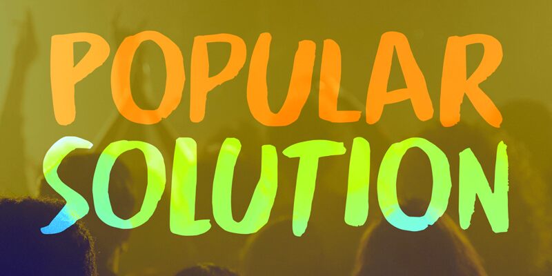Popular Solution Druh písma