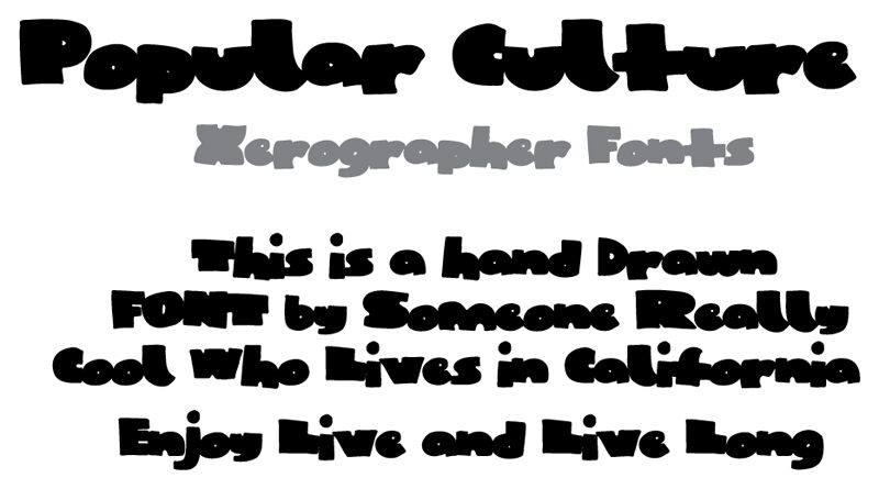 PopularCulture Carattere