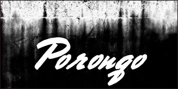 Porongo Schriftart