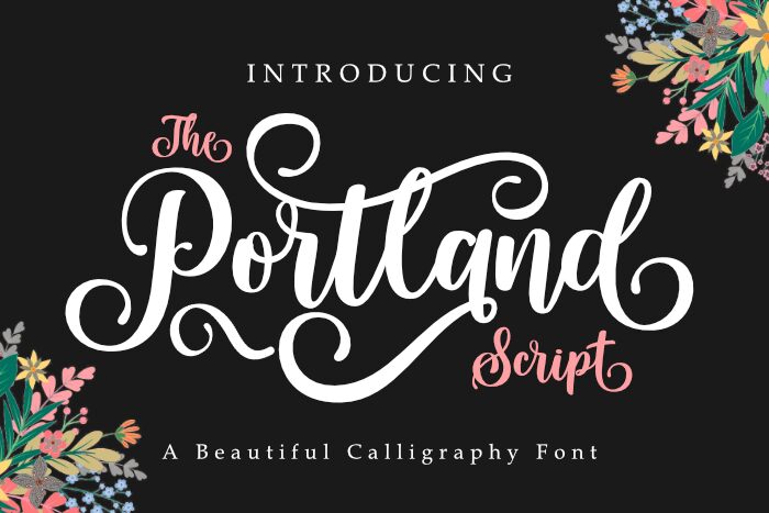 Portland Script Schriftart