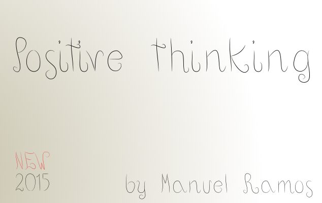 Positive thinking 字体