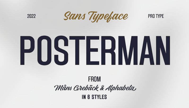 Posterman Schriftart