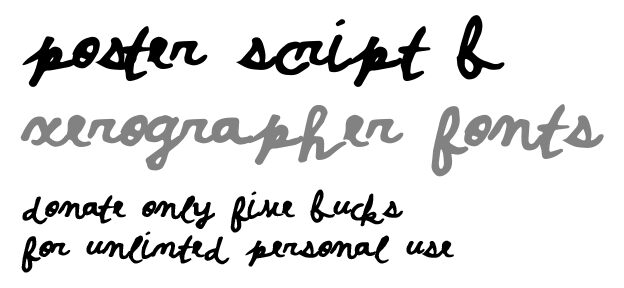PosterScriptB Schriftart