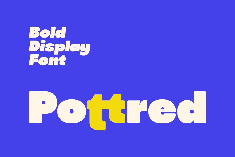 Pottred Regular — Apresentação da fonte