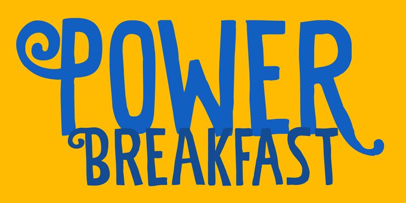 Power Breakfast Schriftart