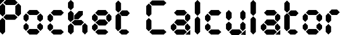 Pocket Calculator