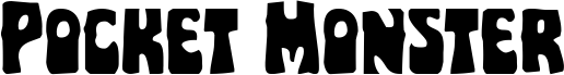Anteprima del carattere Pocket Monster Expanded