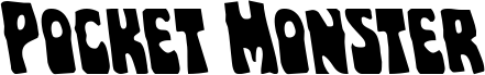 Anteprima del carattere Pocket Monster Leftalic