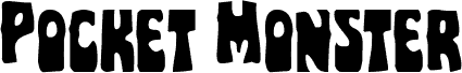 Anteprima del carattere Pocket Monster Staggered