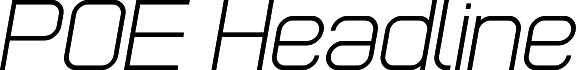 POE Headline Italic