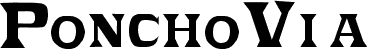 Preview of the PonchoVia Regular font