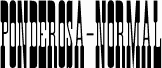 Preview of the Ponderosa-Normal font