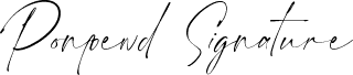 Ponpewd Signature
