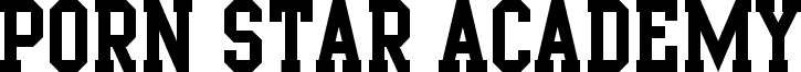 Preview of the Porn Star Academy font