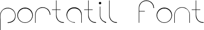 portatil font