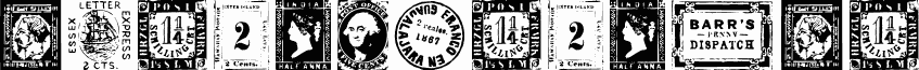 Preview of the PostageStamps font
