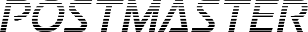 Postmaster Laser font | Fonts2u.com