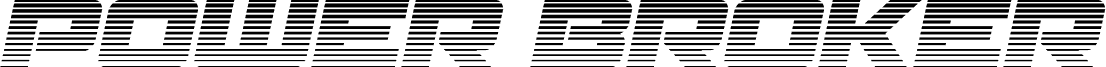 Náhled písma Power Broker Gradient 2 Italic