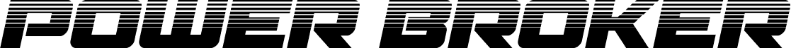 Náhled písma Power Broker Halftone Italic
