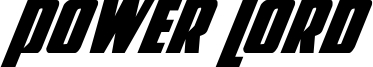 Power Lord Condensed Italic