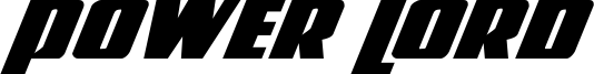 Power Lord Expanded Italic