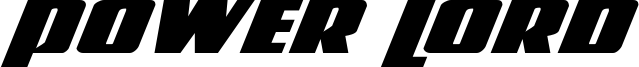 Power Lord Extra-Expanded Italic