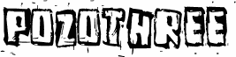 Preview of the Pozothree font