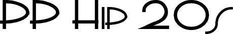 Preview of the PP_Hip20s font