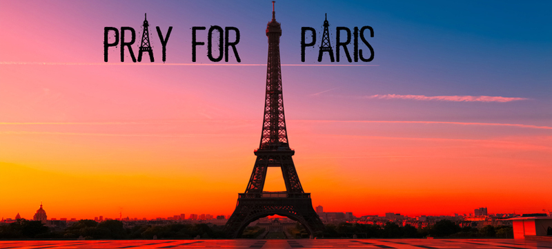 PRAY FOR PARIS Czcionka