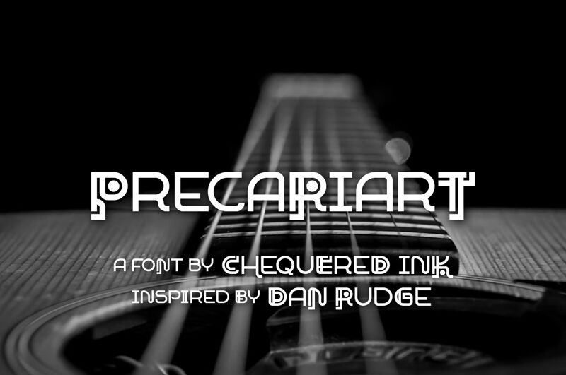 Precariart — Prezentace písma