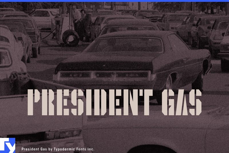 President Gas Schriftart