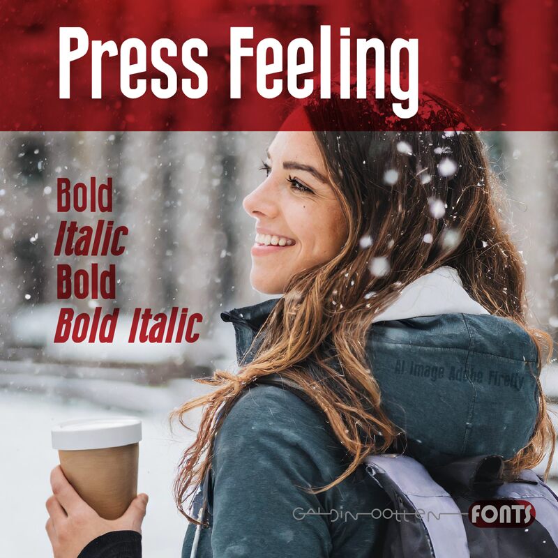 Press Feeling Schriftart