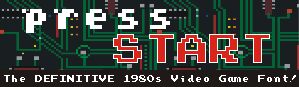 Press Start Schriftart