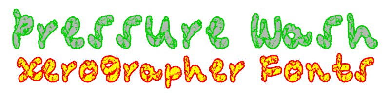 PressureWash Schriftart