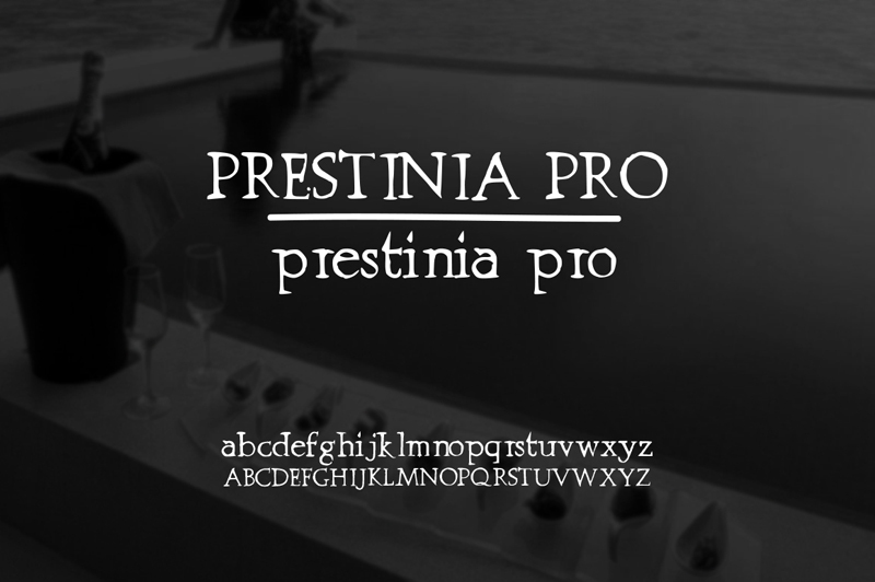 Prestinia PRO Czcionka