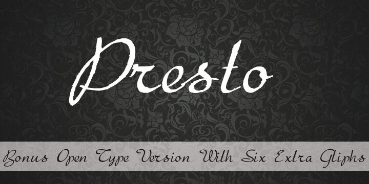 Presto Schriftart