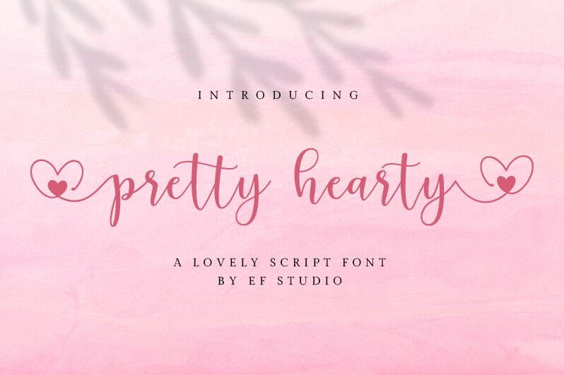 pretty hearty Schriftart