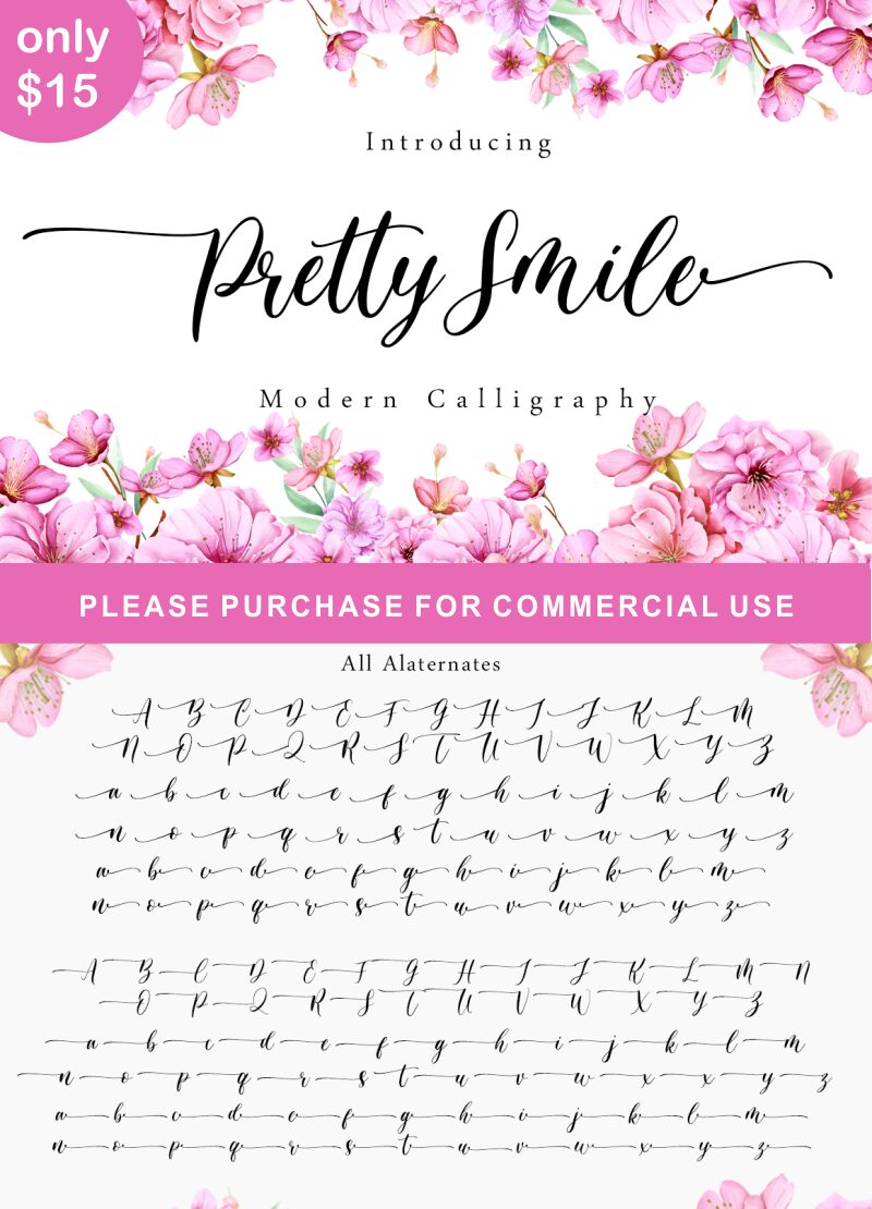 Pretty Smile Czcionka