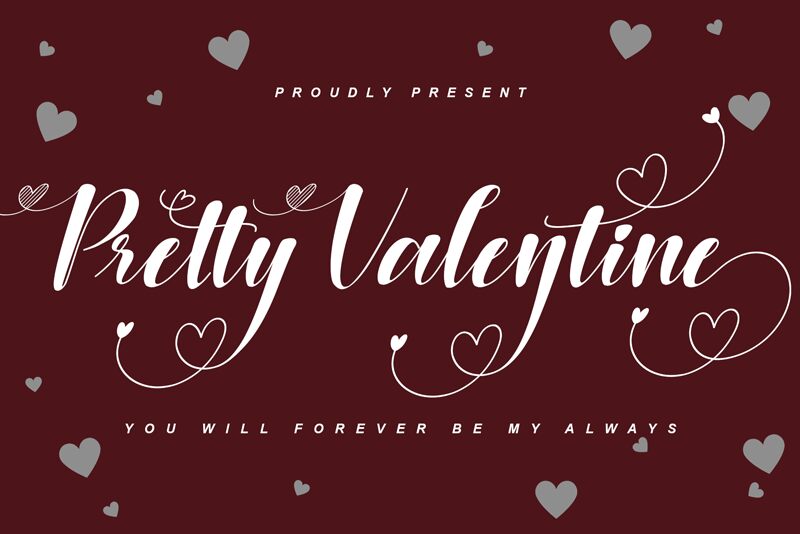 Pretty Valentine Schriftart