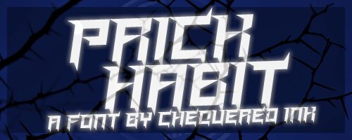 Prick Habit Schriftart