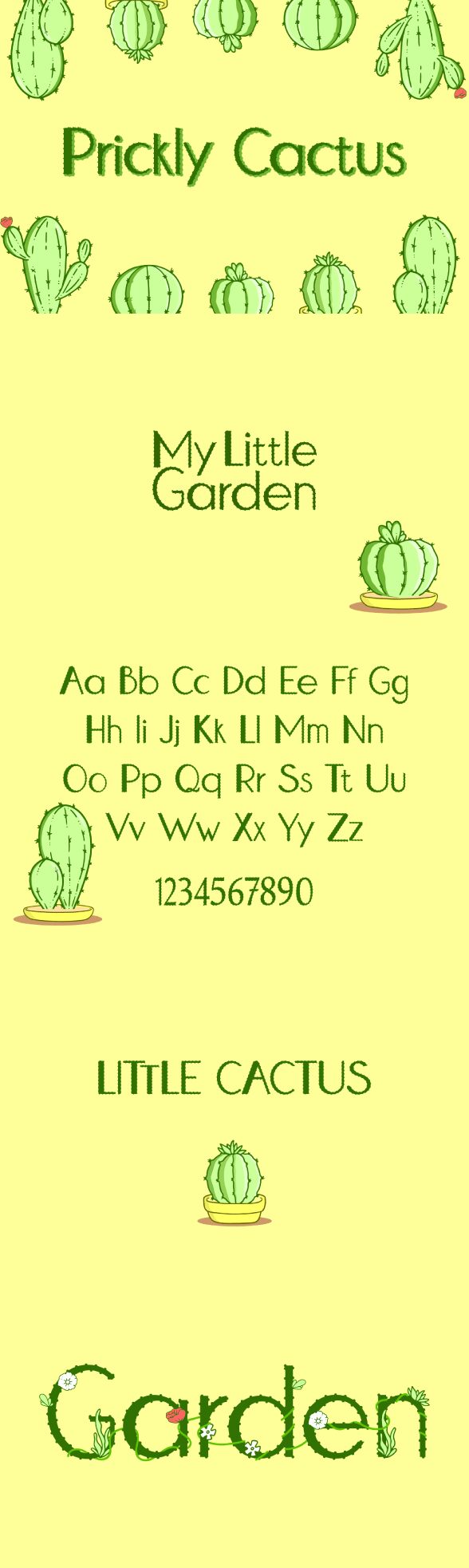 Prickly Cactus Czcionka