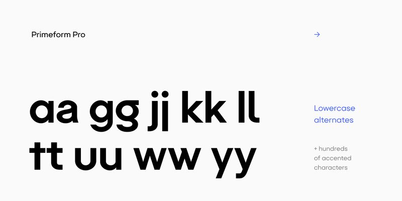 Primeform Pro Schriftart